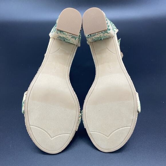 Kelly & Katie Hailee Natural Raffia Womens 8.5M Heels Tropical Beach Resort Wear - Picture 8 of 11